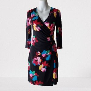 Laundry by Shelli Segal Black Floral Dress
